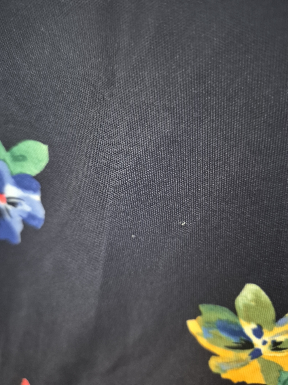 Within Floral Maxi Dress Navy Blue Colorful Flowers Short Sleeve Boho (SKU353 G) - Picture 13 of 14